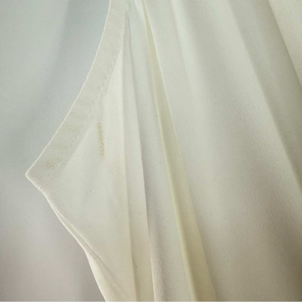 Sheike Australia White Sheer Faux Wrap Sleeveless Midi Dress Size AU 12, US 8 - Picture 11 of 16